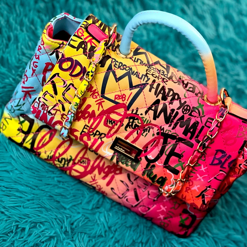 Graffiti Style Purse